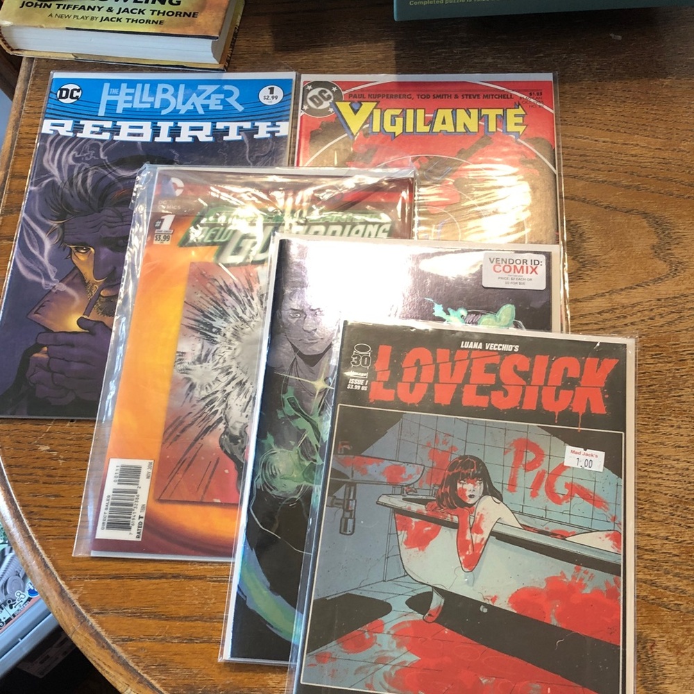 DC Comics Multicolor Comic Book Lot with Red, Blue & Yellow Covers